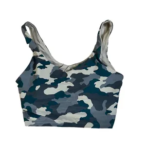 Aerie OFFLINE Real Me Longline Camo Sports Bra XL Wirefree Padded Yoga Gym thumbnail 6
