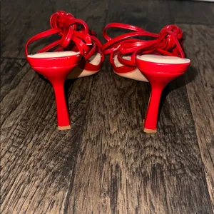 Women's Red Strappy Sandals Size 7.5 thumbnail 2