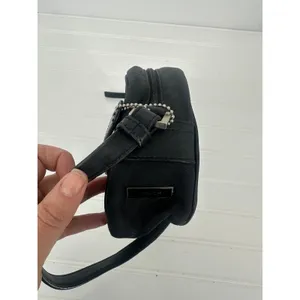 Vintage Coach Crossbody Zip Purse Y2K Bag Small Black Fabric Leather‎ Trim 7409 thumbnail 10