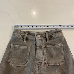 Zara The Patch Pocket Marine Straight Jean‎ Grey Size 2 thumbnail 9