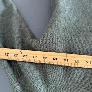 Korye‎ Womens Olive Green Hooded V-Neck Knit Sweater Casual Outdoors Small thumbnail 5