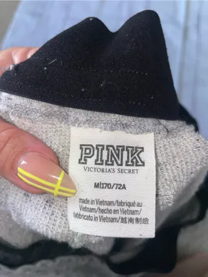 PINK Victoria's Secret Gray Logo Joggers thumbnail 4