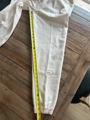 Nuuds Classic Sweatpant Jogger Bone Ivory Cotton S thumbnail 9