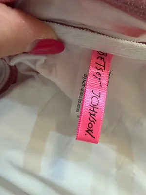 Betsey Johnson Barbie Pink Metallic Glitter Shimmer One Piece Swimsuit thumbnail 3