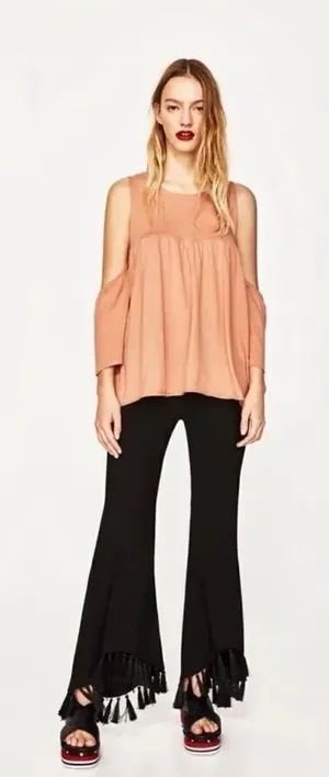 ✨ Frilled Top With Cut-Out Shoulders✨ thumbnail 1