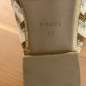 Birdies The Phoebe Mules Gold Beaded Chevron Pointed‎ Toe Slides Womens 7.5 thumbnail 6