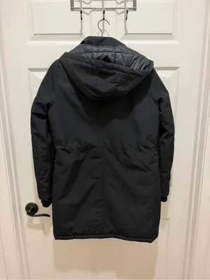 Anna Suhuan Slim Fit Black Puffer Parka Winter Cozy Coat Size Eur 38 US 8 thumbnail 5