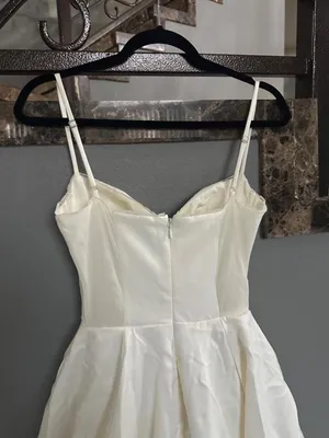 House of Cb Mademoiselle White Tulle Midi Dress thumbnail 4
