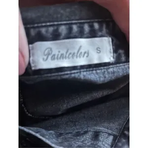 Paintcolors black‎ denim short jumper small thumbnail 3