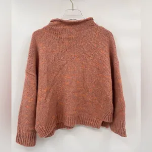MADEWELL Funnel Neck Sweater In Pink-multi size small‎ thumbnail 3