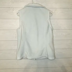 Columbia Benton Springs white full zip vest Activewear Athleisure Size Large thumbnail 3