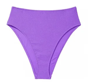 Pink High-Waist‎ Cheeky Bikini Bottom thumbnail 1