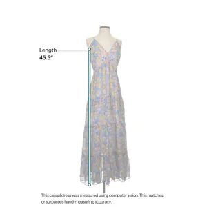 Verb Pallavi Singhee Maxi Dress Womens 4 Blue Floral Boho Cottagecore thumbnail 5