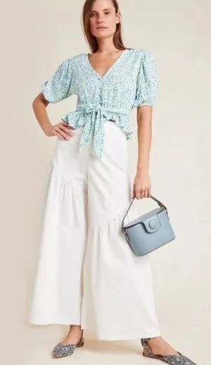 Anthropologie Corfu Wide-Leg Pants Size 6 thumbnail 1