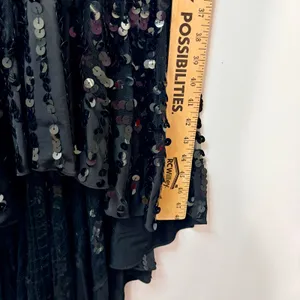 Mandalay Women’s Sleeveless Sequin Hi Low Formal Gown Dress Black Size 6 NWT thumbnail 10