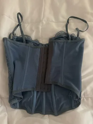 Urban Outfitters Corset Top Blue Out From Under thumbnail 3