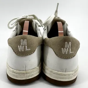 Madewell Court Leather Sneakers Cloudlift Lace Up Low Top Ivory Multi W6.5 M5 thumbnail 5