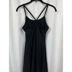 PACT Organic Black Organic Cotton Fit&Flare Midi Dress Sz.L NWT thumbnail 13