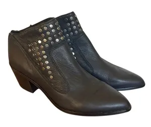 1. State black leather grommet black bootie 6 thumbnail 1