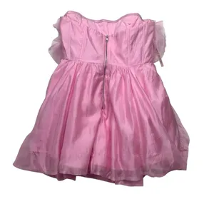 Bardot Fleurette Lili pink size 8 large new mini dress strapless romantic preppy thumbnail 3