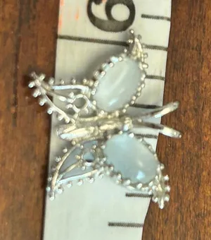 Butterfly silver plated Pendant cute unique thumbnail 1