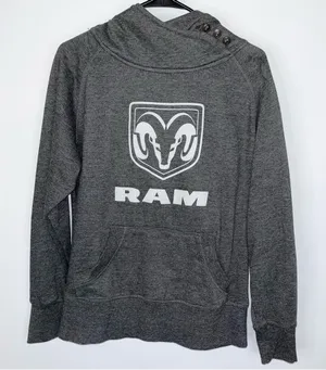 OURAY SPORTSWEAR Dodge Ram Gray Hoodie Medium thumbnail 1