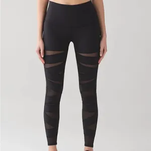 Lululemon High Rise Wunder Under Tech Mesh Black 6 thumbnail 4