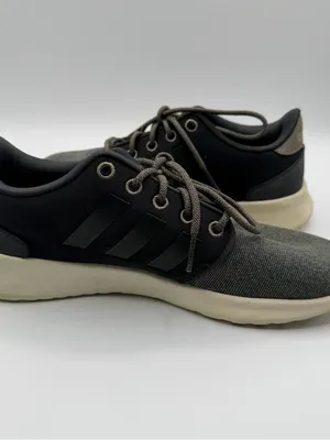 Adidas Cloudfoam Womens 6 Gray Black Mesh Running Walking Sneakers BB7320 thumbnail 5