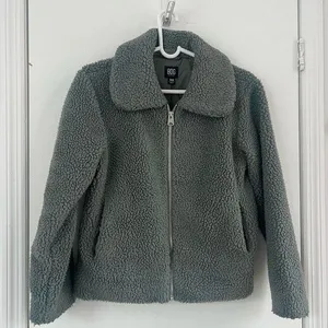 Urban Outfitters Green Teddy Sherpa Jacket thumbnail 1