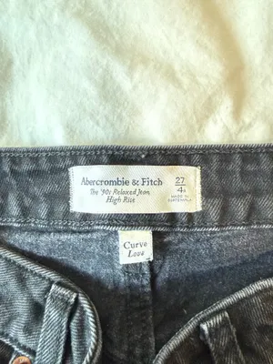 Abercrombie Curve Love Black 90s Jeans thumbnail 5