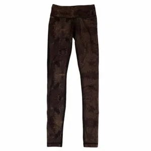 Lululemon Wunder Under Leggings Golden Goddess Cashew Brown Print thumbnail 3