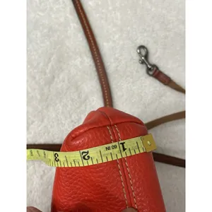 Dooney & Bourke Ginger Pouchette Crossbody Pebble Leather RED/ORANGE thumbnail 14