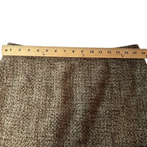 Ann Taylor Loft Women Tweed Texture Flounce Skirt Brown Floral Hem Accent Size 8 Wool Blend thumbnail 9