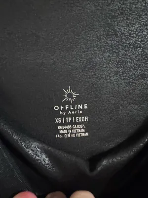 aerie Black Shimmer High-Rise Leggings thumbnail 2