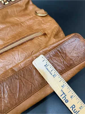 ISABELLA FIORE Brown Taj Mahal Charlize Fold-Over Messenger Pocket Tote Boho Bag thumbnail 8