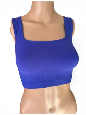 NWT Colsie lounge bralette Cobalt Blue XS thumbnail 5