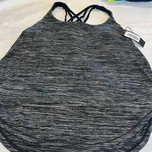 Athletic Tank with built in bra Savvi Black Size L thumbnail 1
