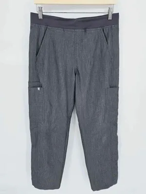 FIGS Cade Cargo Scrub Pants Straight Leg Graphite Gray Women's Small Pants thumbnail 2