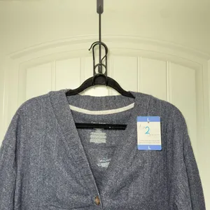 Live 2 Lounge Large Navy Coastal Lounge Knit Tank With‎ Cardigan Cabincor thumbnail 5