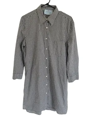 Prada Fall 2013 Gingham Black & White Shirt Dress thumbnail 1
