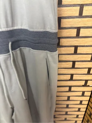 Taupe barrel leg jumpsuit size large Gray thumbnail 5