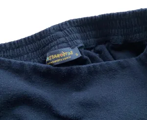 Amazing vintage y2k black cropped wide leg thick cotton pants 🔥 thumbnail 4