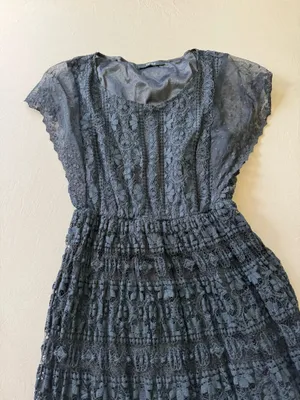 Forever 21 Black lace maxi dress thumbnail 3