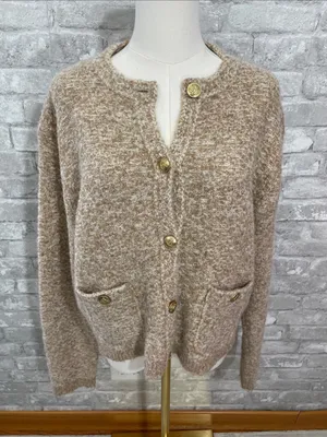 J. Crew Sweater lady jacket in stretch wool blend thumbnail 1