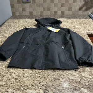 Weatherproof Women's Medium Black Waterproof Hooded Rain Jacket NWT thumbnail 10