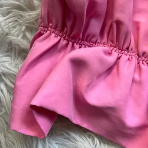 Zara Pink Ruffle Strapless Tube Top NWT thumbnail 6