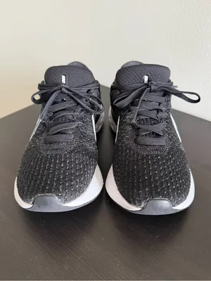 Nike Women’s React Infinity Run Flyknit 3 Black White Size 8.5 thumbnail 5