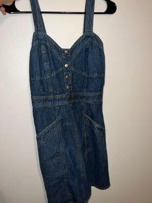 Denim Dress Blue Size M thumbnail 1