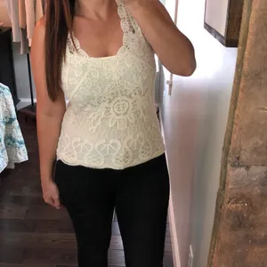 FLYING Tomato medium cream lace summer blouse thumbnail 3