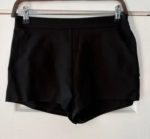 Edikted Black High Waisted Mini‎ Shorts Women Size M Stretch Tailored Fit thumbnail 1